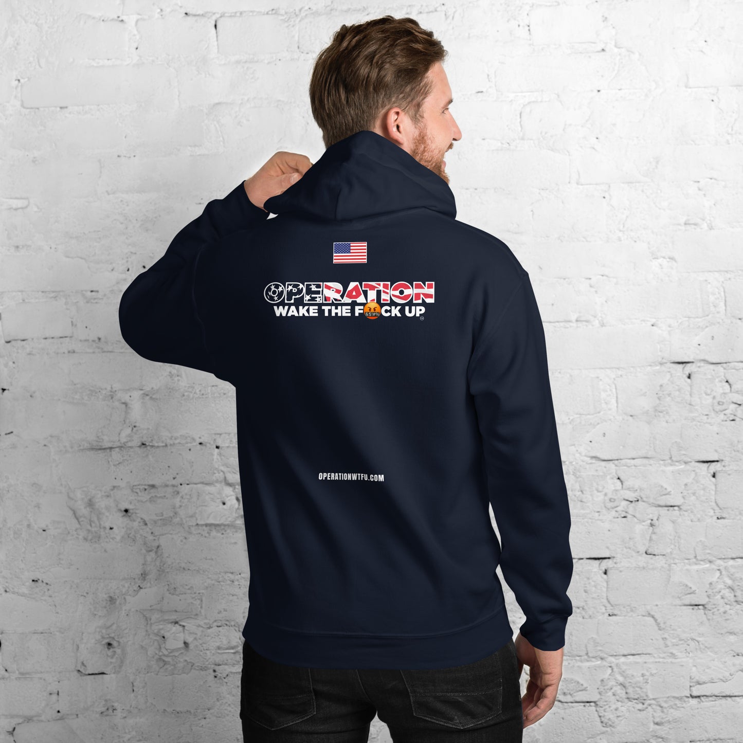 Operation WTFU Logo Hoodie (Black/White)