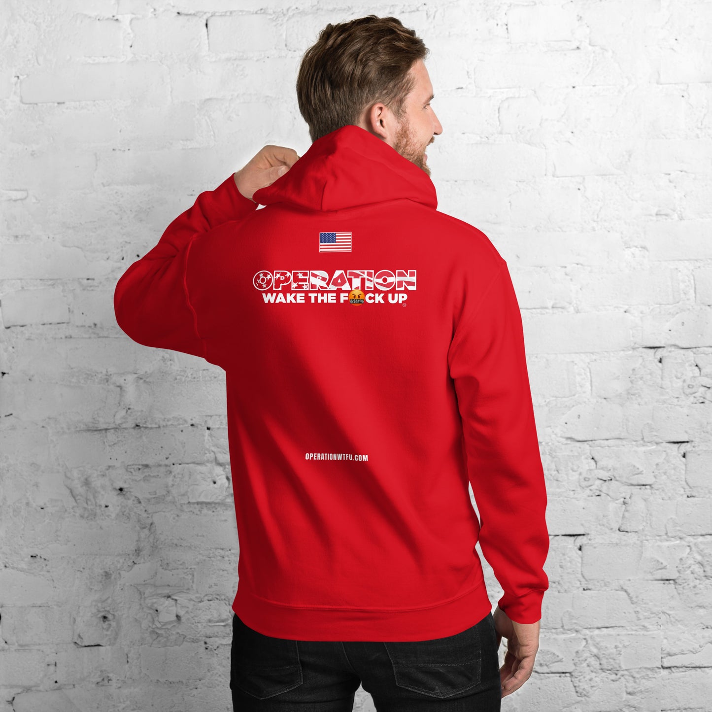 Operation WTFU Logo Hoodie (Black/White)