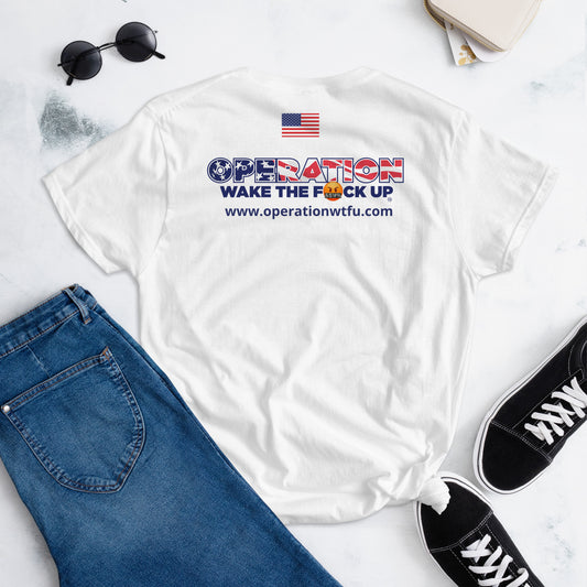 Women's Logo T-Shirt (White/Navy)