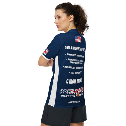 Operation WTFU Signature Jersey - Navy with Navy Collar and Text Back