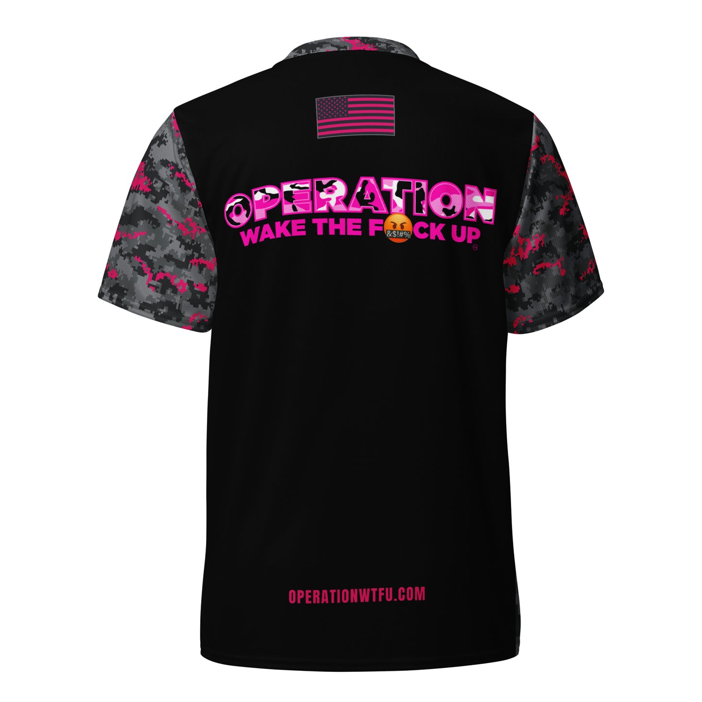 Operation WTFU Camo Jersey - Pink Camo with Pink Logo Back