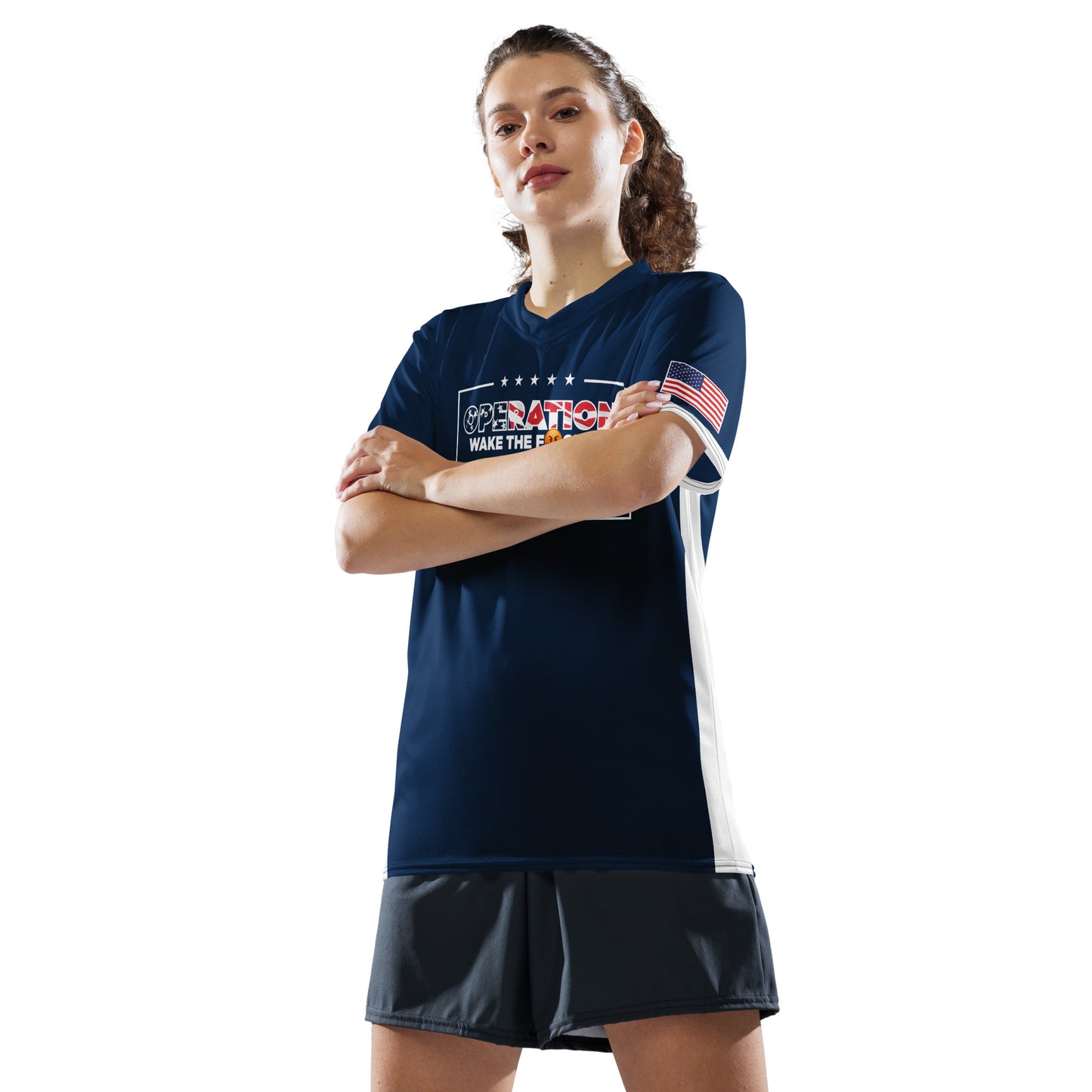 Operation WTFU Signature Jersey - Navy with Navy Collar and Logo Back