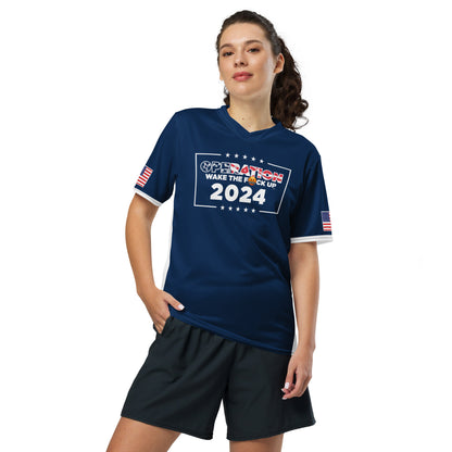 Operation WTFU Signature Jersey - Navy with Navy Collar and Text Back