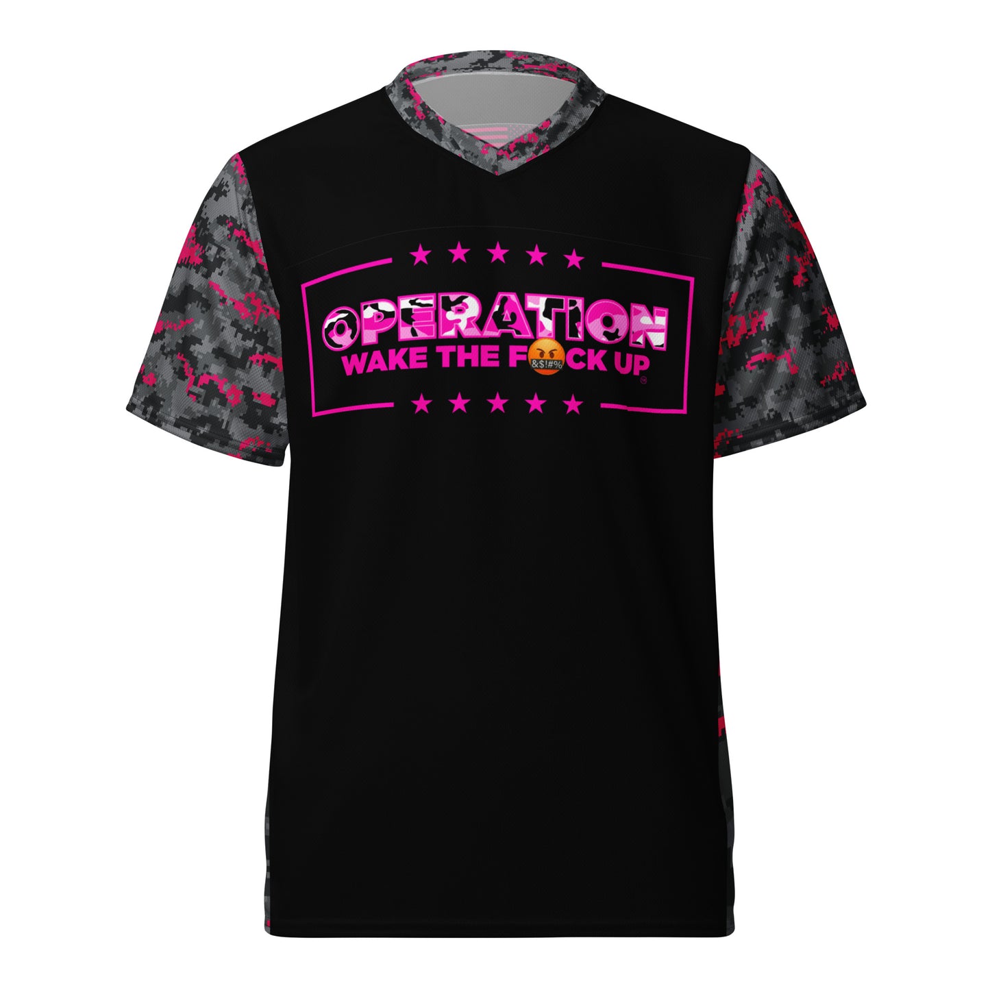 Operation WTFU Camo Jersey - Pink Camo with Pink Logo Back