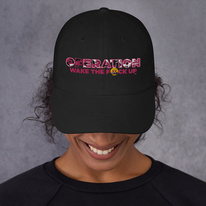 Operation WTFU Dad Hat (Black/Pink)