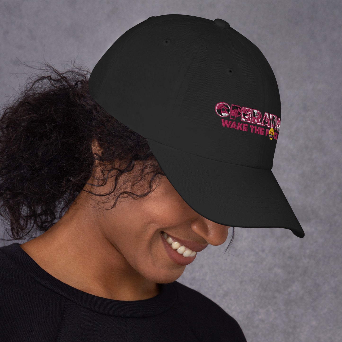 Operation WTFU Dad Hat (Black/Pink)