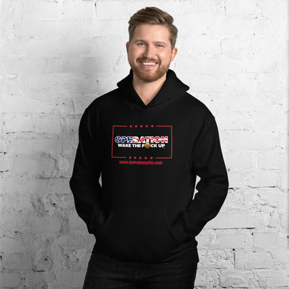 Operation WTFU Hoodie with C'Mon Man!!! Back (Navy/Red)