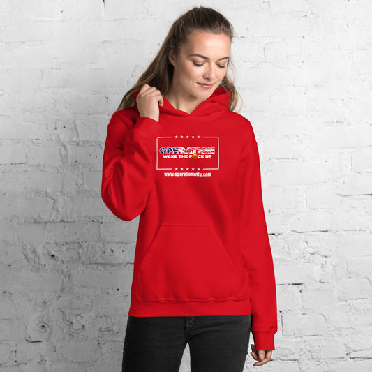 Operation WTFU Hoodie with C'Mon Man!!! Back (Red/White)