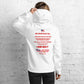 Operation WTFU Hoodie with C'Mon Man!!! Back (White/Red)