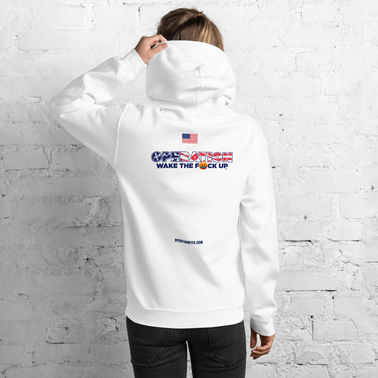 Operation WTFU Logo Hoodie (White/Navy)