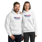 Operation WTFU Hoodie with C'Mon Man!!! Back (White/Navy)