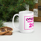 White glossy mug