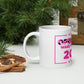 White glossy mug