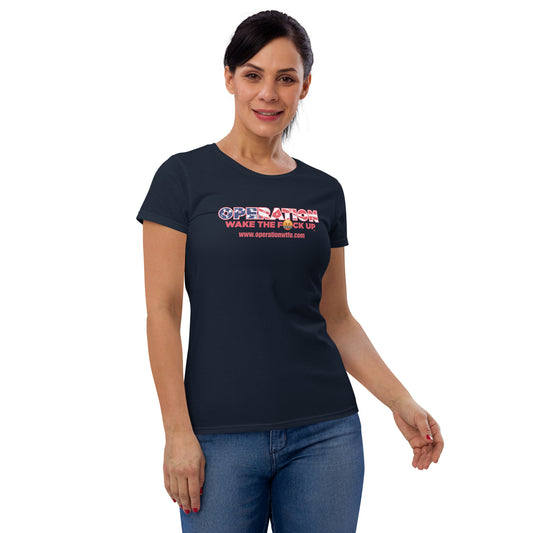 Women's Logo T-Shirt (Navy/Red)